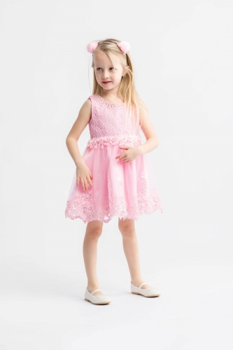 Otroška obleka Claire roza