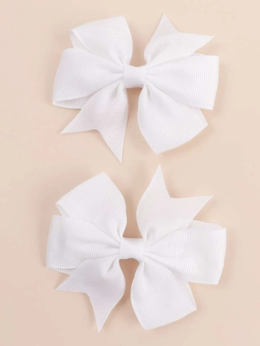 Sponke za lase pentljo bela