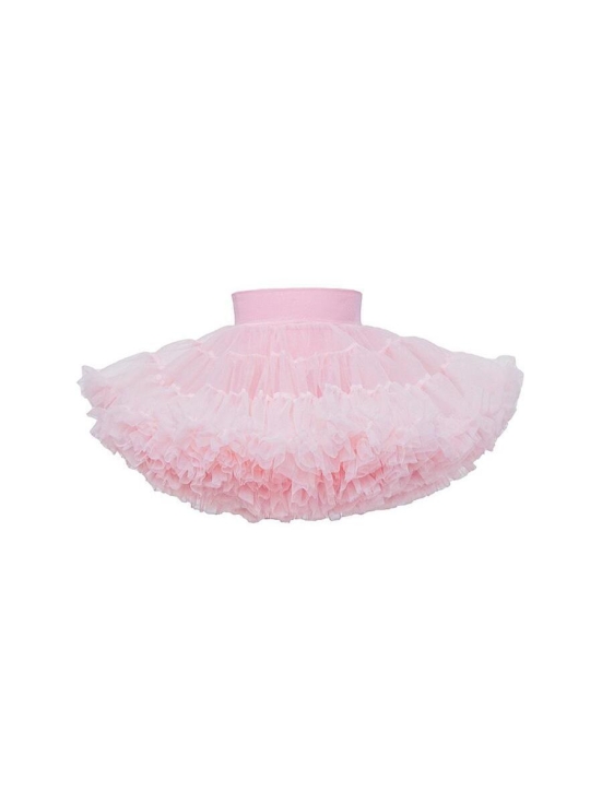 Svetlo Roza PettiSkirt Krilo za Deklice, tila, večplastnost, elastična guma, 100% poliamid, 96% bombaž, slovenske matere, različne priložnosti, svoboda gibanja, idealno prileganje