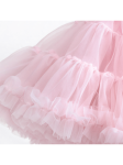 Svetlo Roza PettiSkirt Krilo za Deklice, tila, večplastnost, elastična guma, 100% poliamid, 96% bombaž, slovenske matere, različne priložnosti, svoboda gibanja, idealno prileganje
