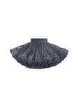 Grafitno PettiSkirt Krilo za Deklice, tila, večplastnost, elastična guma, 100% poliamid, 96% bombaž, slovenske matere, različne priložnosti, svoboda gibanja, idealno prileganje
