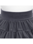 Grafitno PettiSkirt Krilo za Deklice, tila, večplastnost, elastična guma, 100% poliamid, 96% bombaž, slovenske matere, različne priložnosti, svoboda gibanja, idealno prileganje