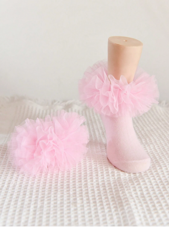 čarobne nogavičke, tilne nogavičke, otroška moda, udobne nogavičke, bombažne nogavičke, elastan nogavičke, darilo za deklice, modni dodatki za deklice, nogavičke za posebne priložnosti, pastelno roza nogavičke