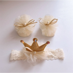 komplet male princeske, dojenčkove nogavičke, trak za glavo dojenček, elegantni dojenčki, kraljevski stil, darilo za novorojenčka, protizdrsne nogavičke, elegantne nogavičke, čipkasti trak za glavo, otroška moda