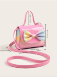 mavrična torbica, torbica za deklice, elegantna otroška torba, torba z ježkom, dekliška moda, modni dodatki za otroke, praktična torba za deklice, torbica z ročajem, nastavljiv pas torbice