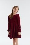 dekliška obleka, elegantna dekliška obleka, večerna obleka za deklice, bordo obleka za deklice, Melissa obleka, otroška moda, svečane obleke za deklice, obleka za posebne priložnosti