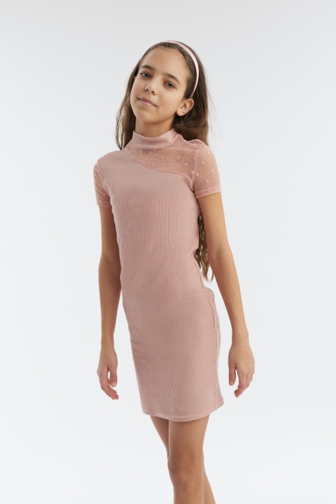 dekliška obleka, Abella obleka, svečana obleka za deklice, roza obleka, otroška moda, elegantna dekliška obleka, obleka za posebne priložnosti, kakovostna dekliška obleka, udobna obleka za otroke, modna obleka za deklice