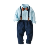 komplet za dečke, otroška svečana oblačila, komplet Christian, elegantna oblačila za fante, otroška moda, obleka za praznike, modra srajca za otroke