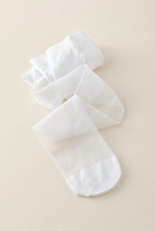 bele hlačne nogavice, nogavice za deklice, gladke nogavice, svečana oblačila, obhajilo, krst, poroka, otroška moda