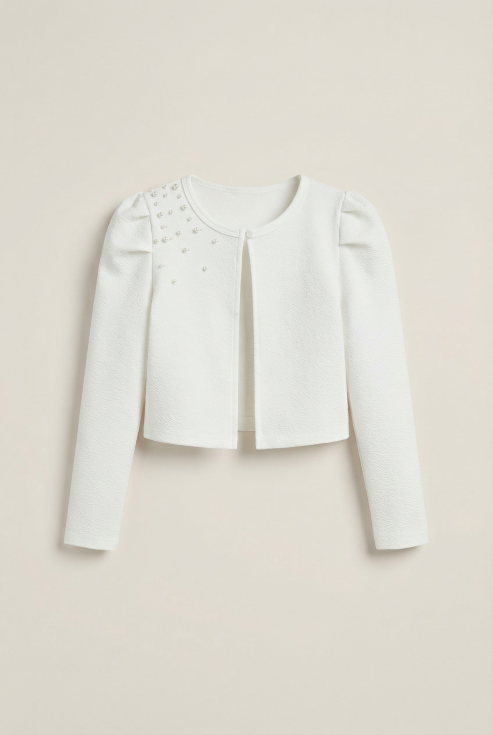 otroški bolero, Giorgia, eleganca, udobje, praktičnost, dekliška oblačila, spomladansko-poletna kolekcija, otroška moda, posebne priložnosti, dekliška garderoba