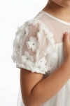 otroška obleka Romy dodatni pogled, otroška moda Slovenija, ZOYA Fashion tilasta obleka