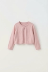 elegantno dekliško bolero malena v rožnati barvi, dekliško bolero ZOYA Fashion, bolero za obhajilo, svečano bolero za deklico, slovenska otroška oblačila, ZOYA Fashion Slovenija