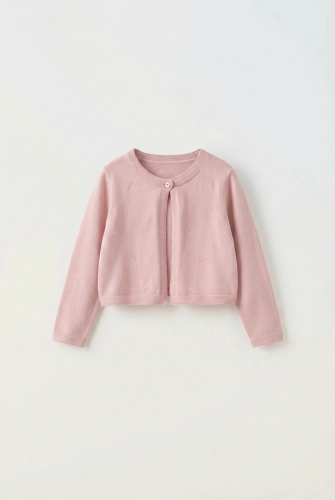 Elegantno dekliško bolero Malena v rožnati barvi