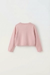 elegantno dekliško bolero malena v rožnati barvi pogled od zadaj, dekliško bolero detajl, svečano bolero za deklico, kakovostna izvedba