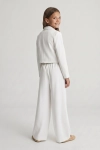 svečan dekliški komplet emi v beli barvi za obhajilo celostni styling, svečan komplet za deklico, usklajeni dodatki, ZOYA Fashion