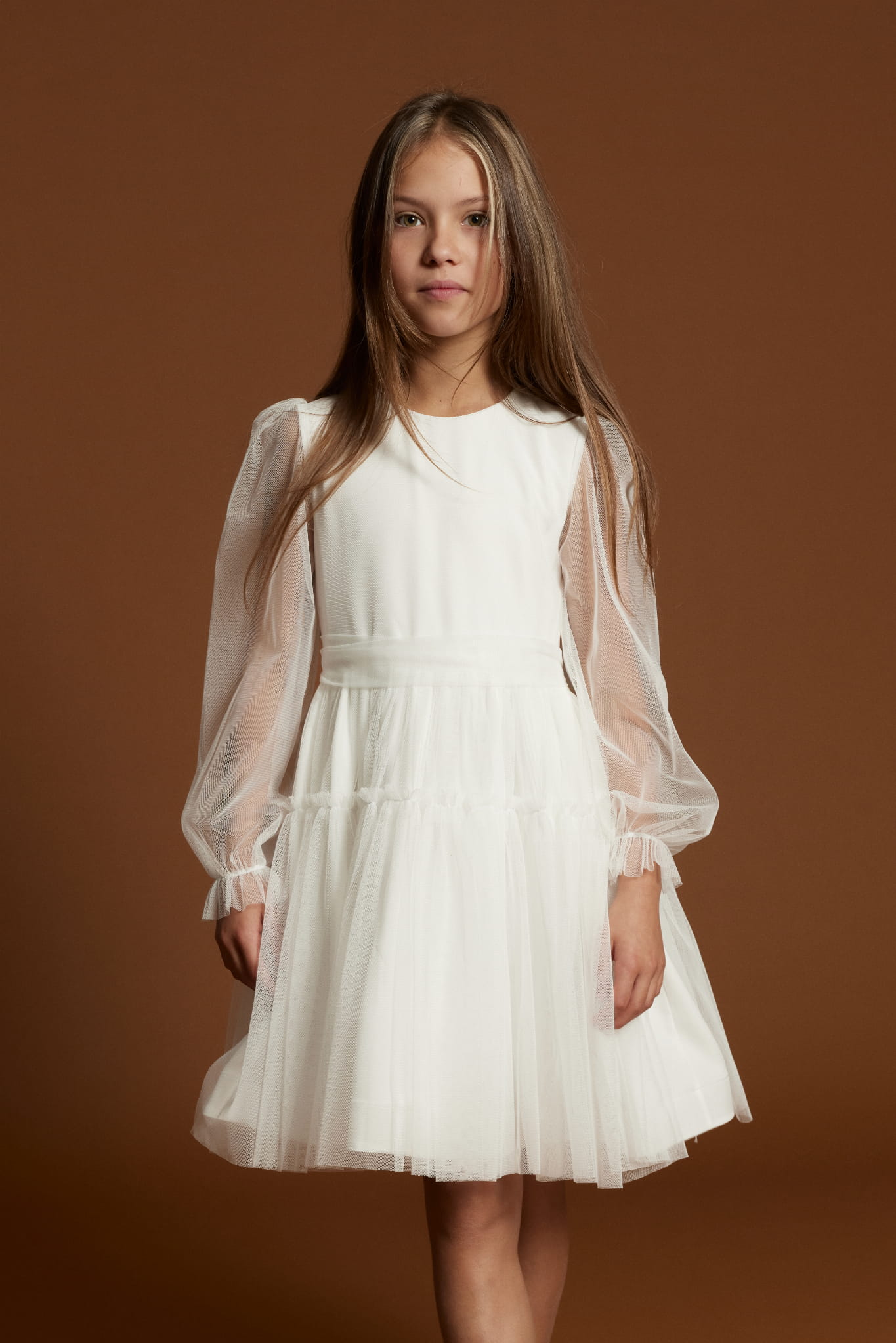 Obleke za obhajilo 2022 bele obleke za deklice elegantna otroška moda Slovenija